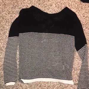 New w/ Tags Heartloom Black and White Sweater